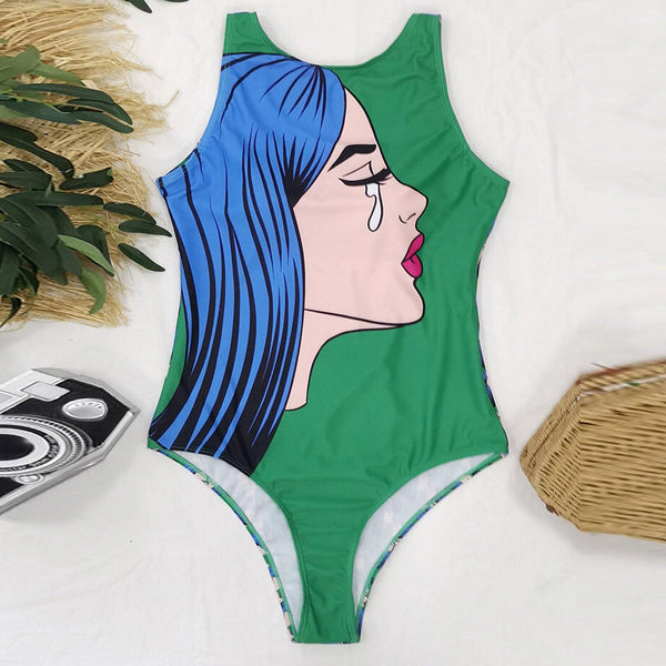 Costume da bagno donna Pop Art Crying Baby - Vitafacile shop