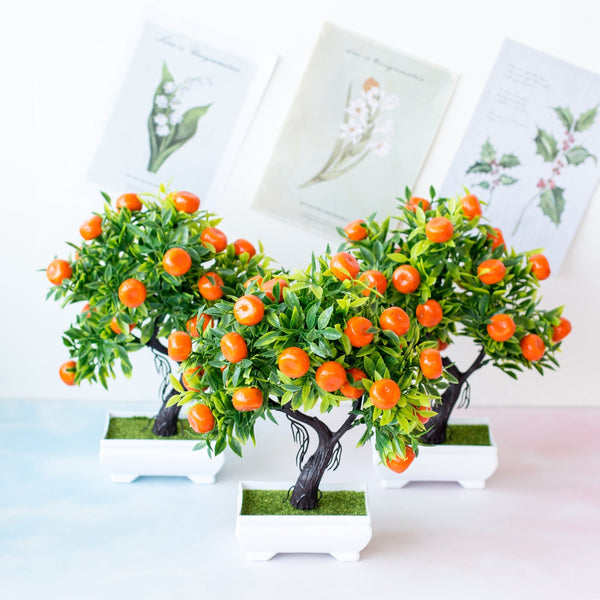 Piantina artificiale “bonsai albero da frutto”