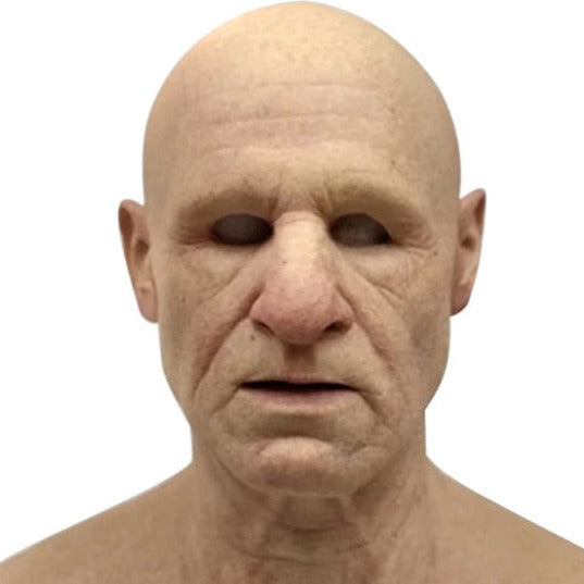 Maschera realistica in lattice anziano inquietante