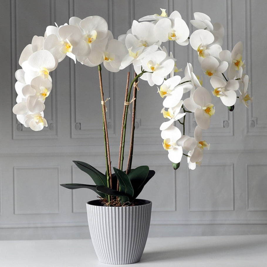 Fiori artificiali “bouquet orchidee Phalaenopsis di seta” per