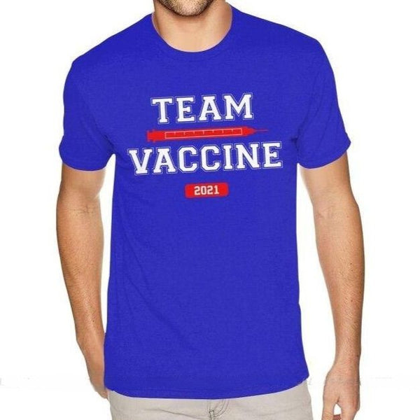T-shirt estiva uomo "Team Vaccine"