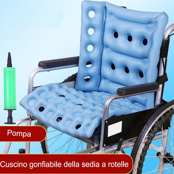 Cuscino gonfiabile per sedia a rotelle