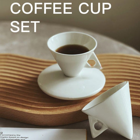 Set di tazze e piattini in porcellana cinese per caffè espresso