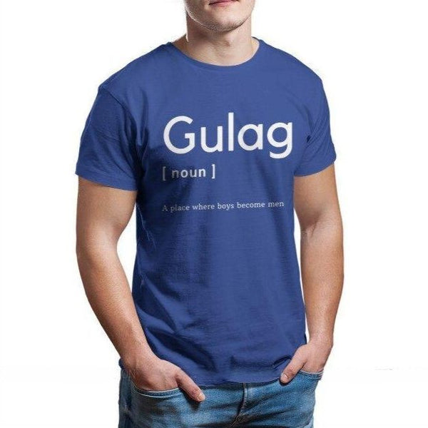 T-shirt estiva uomo Gulag meme