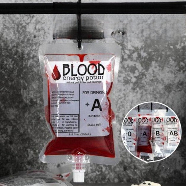 Set di adesivi con sacche di finto sangue e decorazioni per Halloween