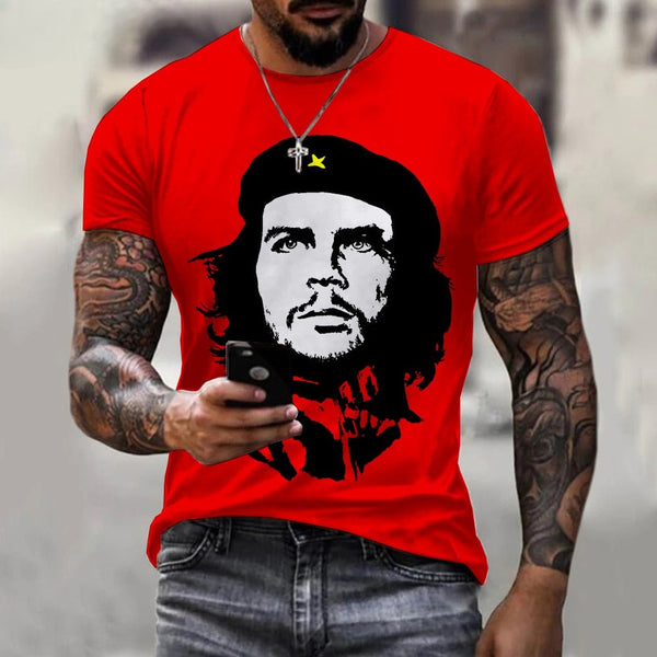 T-shirt estiva uomo "Che Guevara eroe" 3D