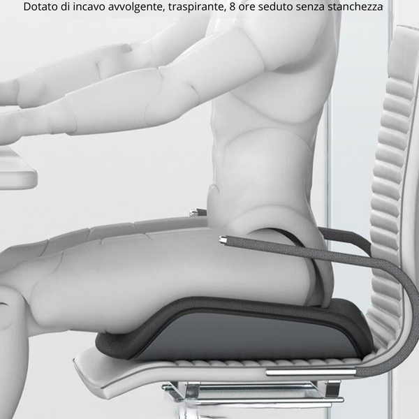 Set di cuscini ortopedici per sedie da ufficio