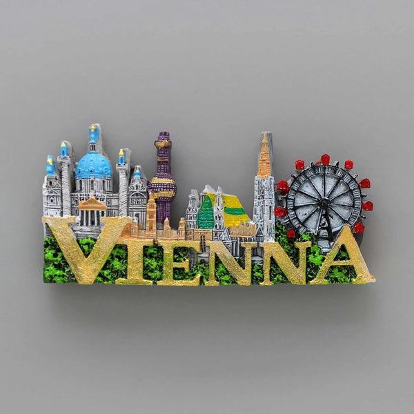 Calamite da frigo con stampa 3D Gerusalemme, Vienna, Lisbona e Pisa
