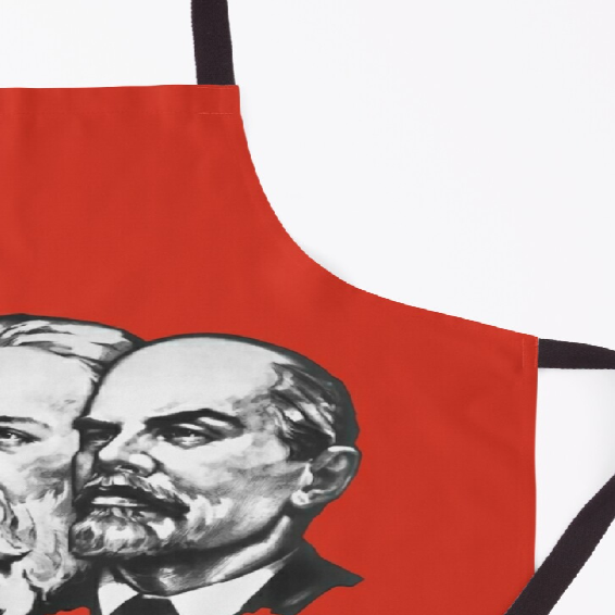 Grembiule multiuso unisex con ritratto di Lenin, Engels e Marx