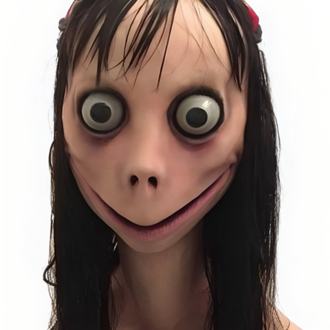 Maschera spaventosa di Momo cosplay