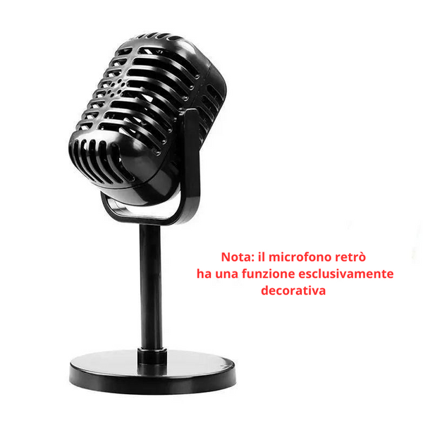 Microfono decorativo retro'