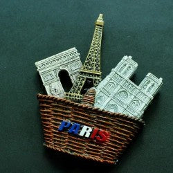 Calamite da frigo a forma di monumenti iconici di Parigi
