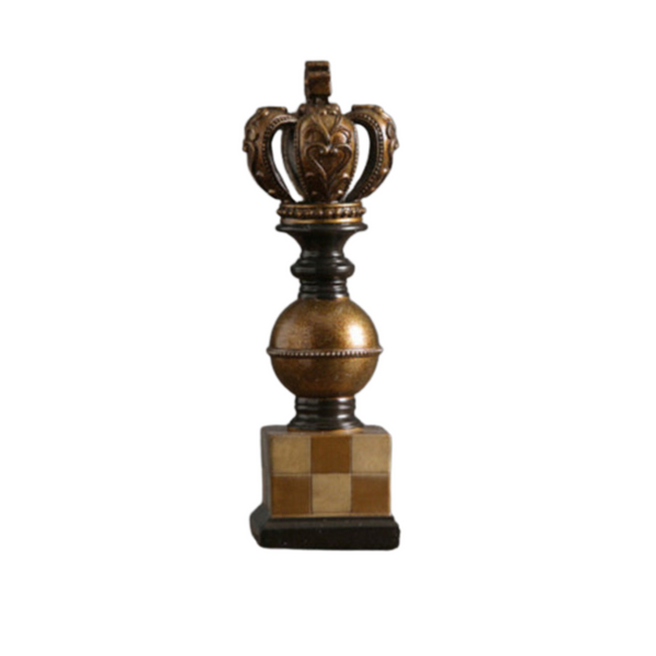 Statuette decorative a forma di scacchi