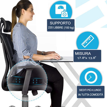 Cuscino ortopedico in schiuma memory per sedia – Vitafacile shop