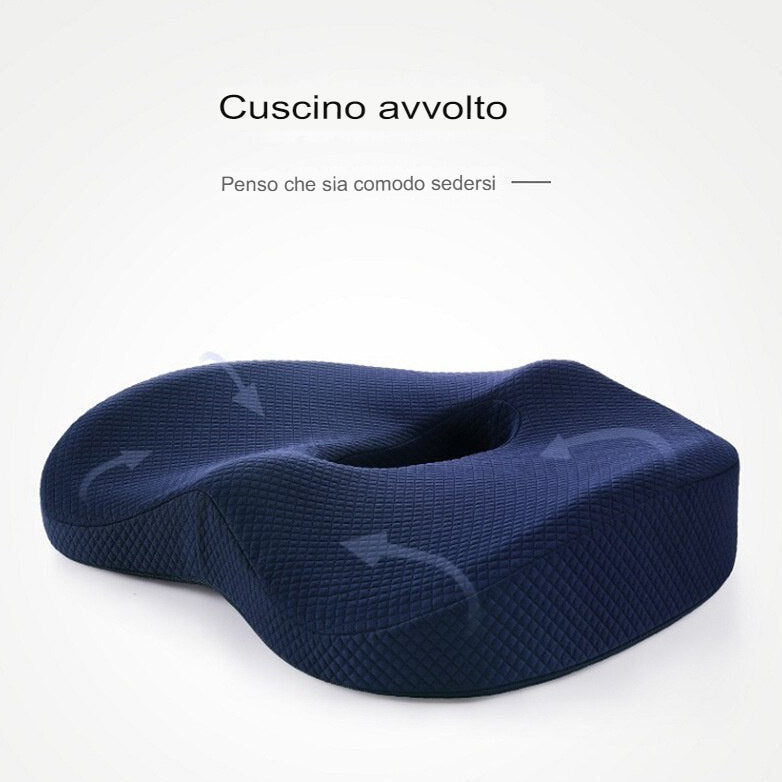 Cuscino ortopedico in schiuma memory per sedie con design in 3D –  Vitafacile shop