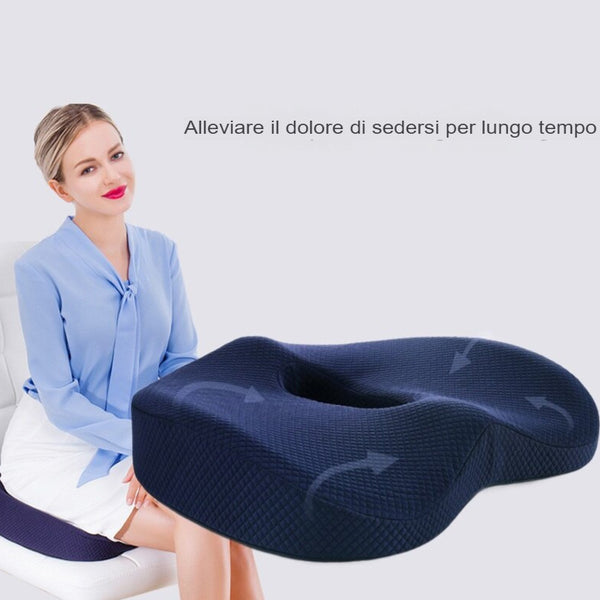 Cuscino ortopedico multiuso in schiuma memory 3D per sedie