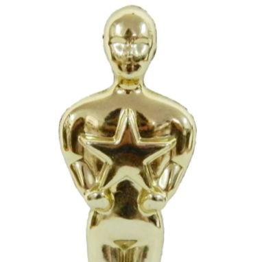 Statuette in stile Oscar del cinema con funzione di premio per competizioni