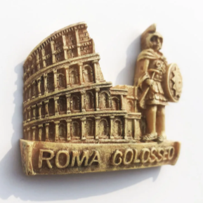 Calamite da frigo con stampa 3D del Colosseo, della Fontana di Trevi e piazza San Pietro