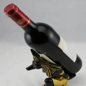 Portabottiglie di vino a forma di dio Anubi