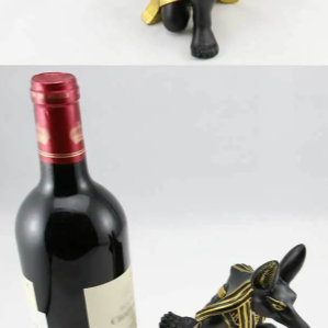 Portabottiglie di vino a forma di dio Anubi