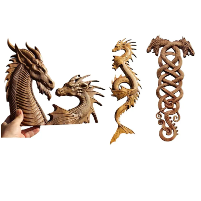 Sculture decorative da giardino a forma di dragoni
