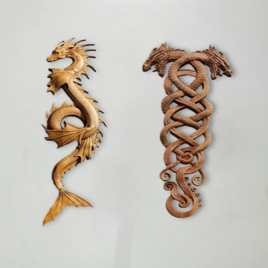 Sculture decorative da giardino a forma di dragoni