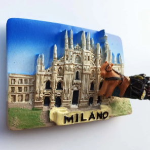 Calamite da frigo con stampa 3D monumenti di Milano, Roma, Venezia, Genova, Pisa a Matera