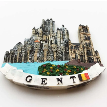 Calamite da frigo con stampa 3D dei monumenti e dei prodotti tipici del Belgio