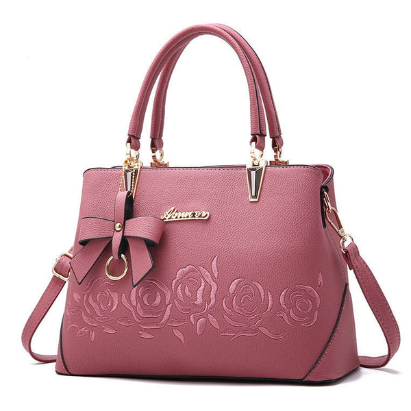 Borsa donna esclusiva “Rose leather”