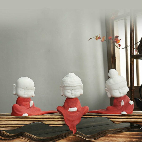 Set di statuette decorative di Buddha