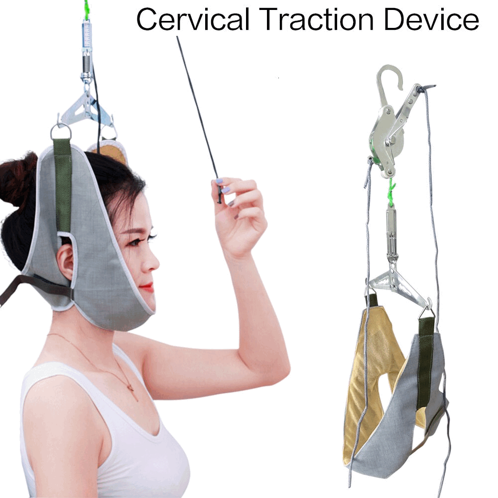 Acquista LEAMAI Dispositivo medico di trazione del collo del collare  cervicale Barella gonfiabile del collo del nervo pizzicato per