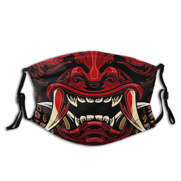 Mascherina di protezione demoni e samurai giapponesi -Oni mask-