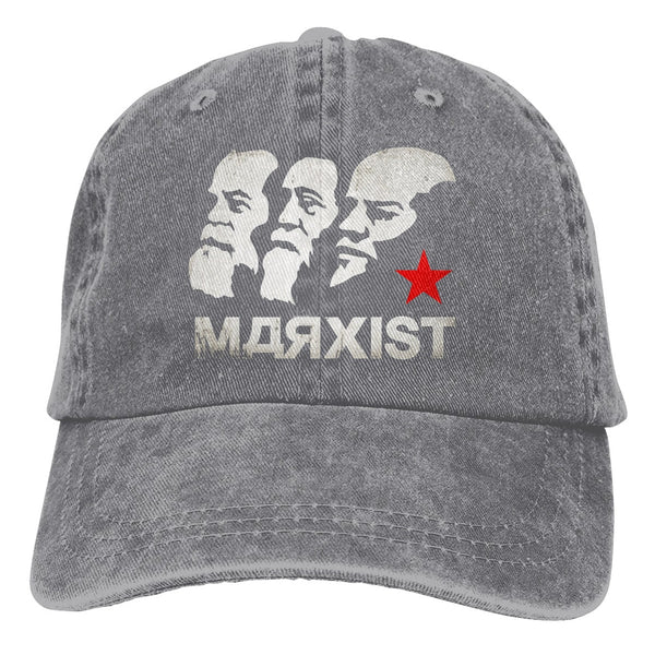 Berretto da baseball unisex con stampe di Marx Enges e Lenin