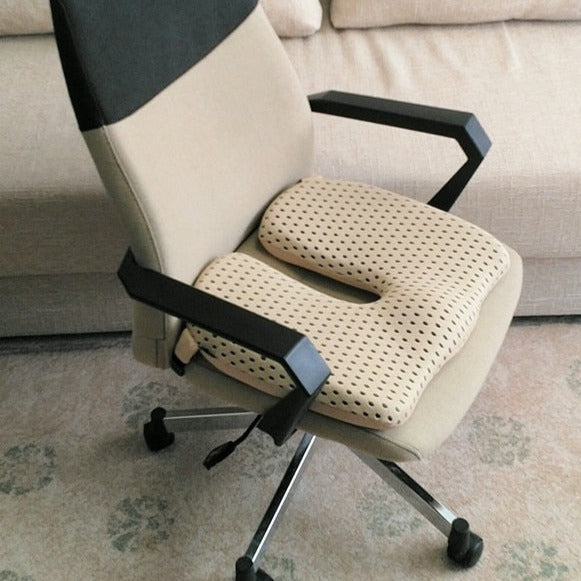 Cuscino ortopedico a forma di U per sedile automobile e sedia d'ufficio