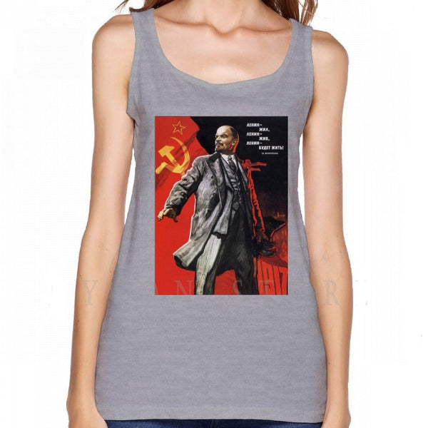 T-shirt estiva unisex Lenin poster