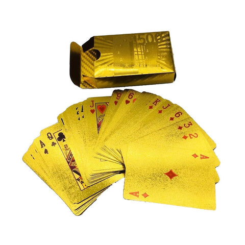 Carte da gioco dorate magiche