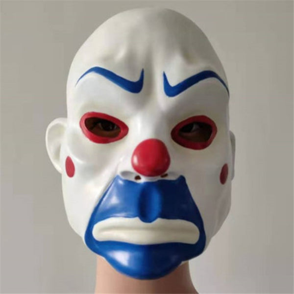 Maschera cosplay Halloween da clown rapinatore