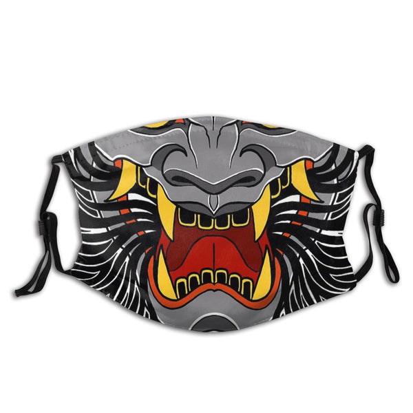 Mascherina di protezione demoni e samurai giapponesi -Oni mask-