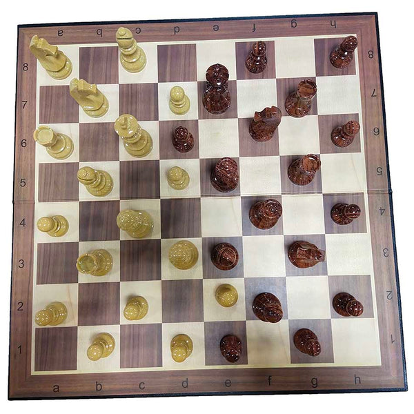Set con scacchiera e scacchi