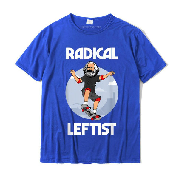 T-shirt estiva uomo Karl Marx skater “Radical leftist”