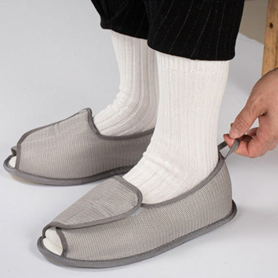 Sandali con chiusura in velcro regolabile per diabetici