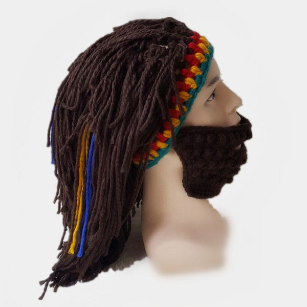 Cappelli invernali unisex e barba finta rimovibile