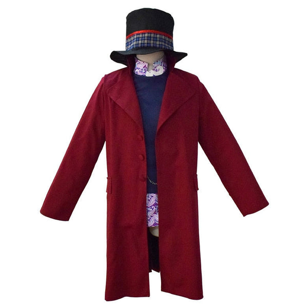 Costume cosplay unisex da Willy Wonka