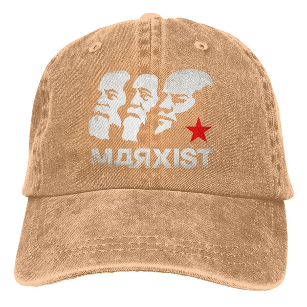 Berretto da baseball unisex con stampe di Marx Enges e Lenin