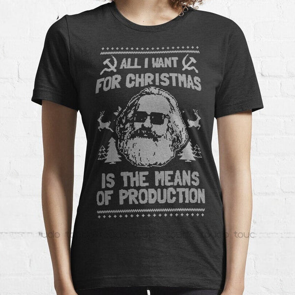 T-shirt unisex estiva -All I want for Christmas is Karl Marx-