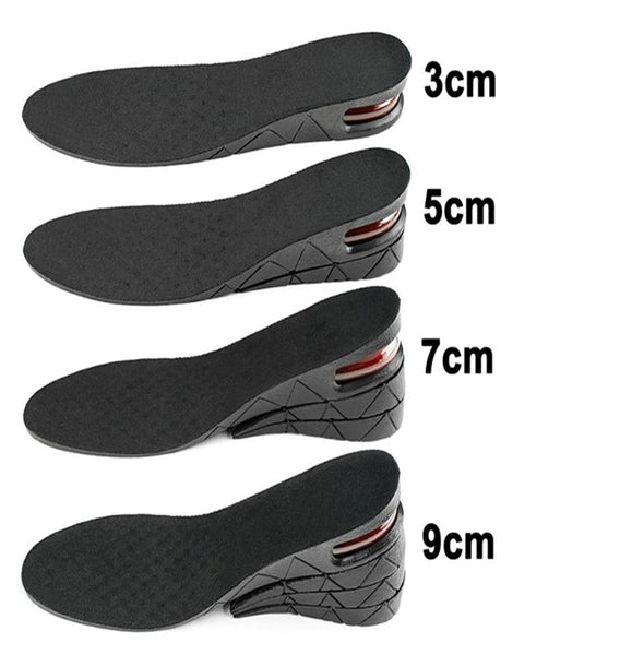 Rialzi interni soletta alzatacco ortopedica per scarpe per sembrare più alti di 3-9 cm