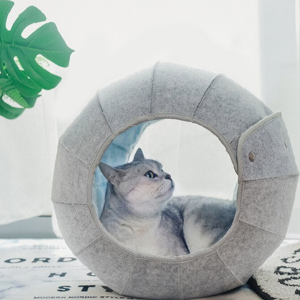 Cuccia per gatti a forma di tenda sferica pieghevole
