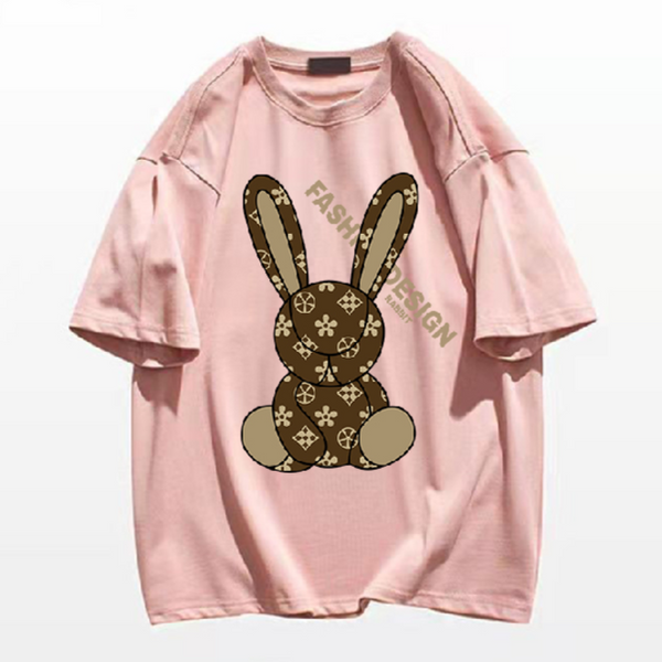 Maglietta estiva unisex -Crazy rabbit-