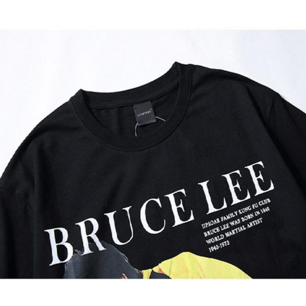 T-shirt estiva uomo Bruce Lee "hip hop kung fu"