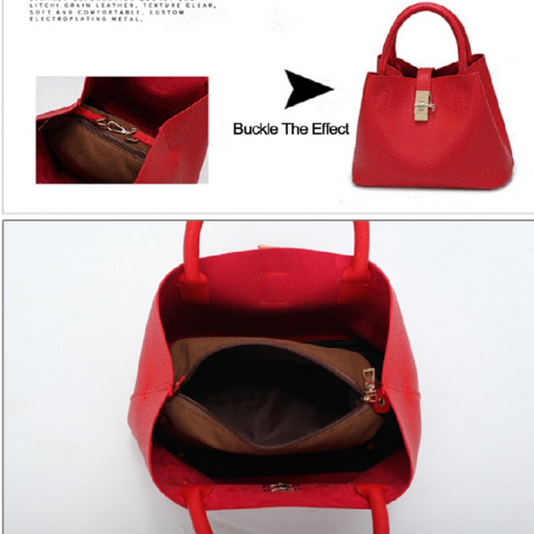 Borsa donna in pelle sintetica "Red Candy"